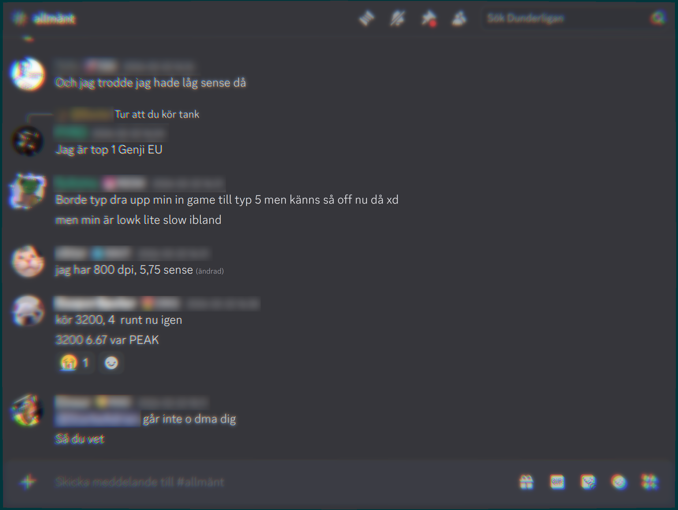 Dunderligan Discord screenshot